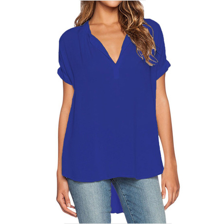 CINESSD Women Casual Tops Chiffon Blouse Sexy V Neck Short Sleeves Solid Loose Tunic Pullover Blue Short Front Long Back Blouses, Black
CINESSD Women Casual Tops Chiffon Blouse Sexy V Neck Short Sleeves Solid Loose Tunic Pullover Blue Short Front Long Back Blouses, Black
