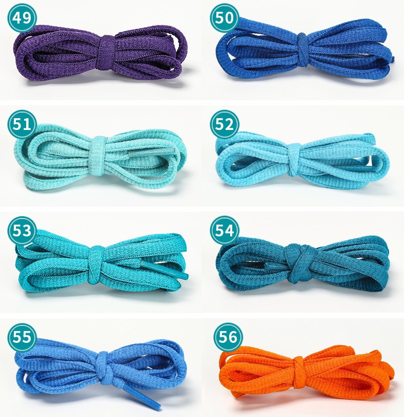 1 Pair Hot Sale 51 Inch Athletic Shoelaces Practical Solid Color Sport Sneaker Boots Shoe Laces Strings 57 Colors Free Shipping
