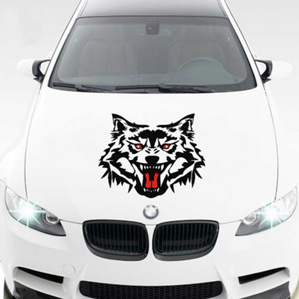 CAR Universal Wolf Car Stickers Scratch Body Animal Stickers Decal9267814