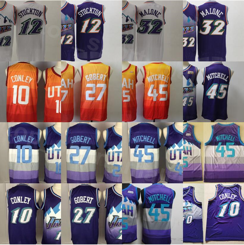Men Basketball Karl Malone Jersey 32 Vintage John Stockton 12 Mike Conley 10 Rudy Gobert 27 Donovan Mitchell 45 Purple White Yellow Green, Black;red
Men Basketball Karl Malone Jersey 32 Vintage John Stockton 12 Mike Conley 10 Rudy Gobert 27 Donovan Mitchell 45 Purple White Yellow Green, Black;red