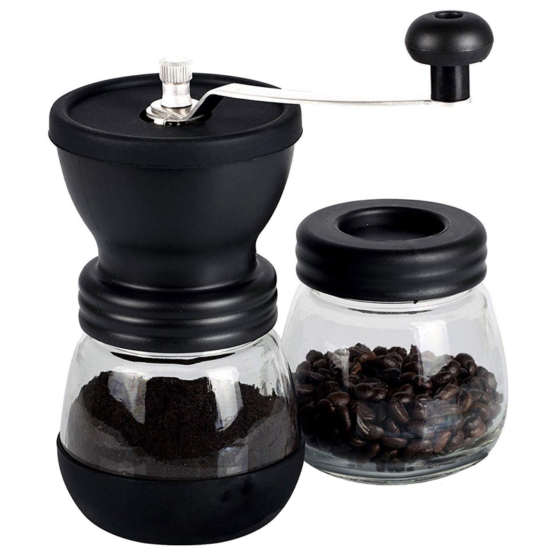 Manual Coffee Grinder with Ceramic Burrs,Coffee Container with Stainless Steel Handle and Silicon Cove
Manual Coffee Grinder with Ceramic Burrs,Coffee Container with Stainless Steel Handle and Silicon Cove