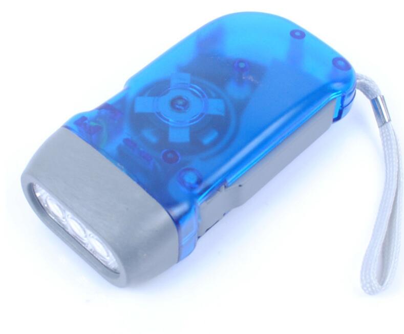 3LED Hand Press Camping light Torches Energysaving Flashlight No Battery Dynamo Night Light Outdoor Hand Press Crank Camping Ligh