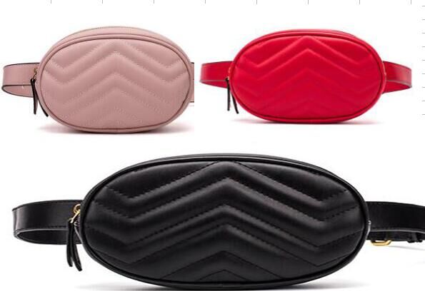 high quality TOP PU arrival lady pockets From Italy's luxury Waist Pack brand designer women handbags real leather Waist Bags #G5188g