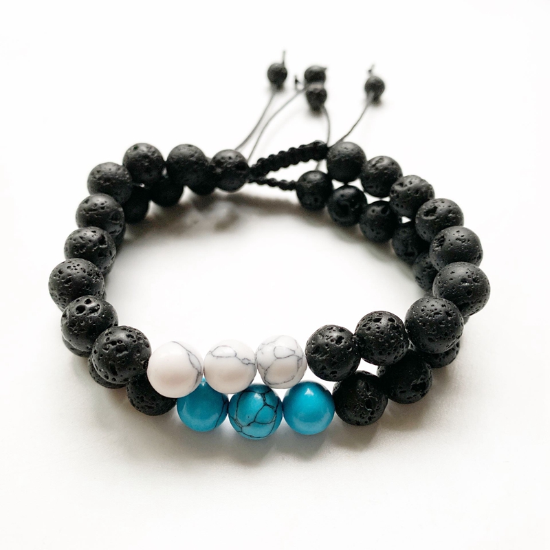 8mm Black Lava Beads Rock Stone Howlite Blue Bracelet Couples Lovers Spiritual Healing Meditation Bracelet Jewelry
8mm Black Lava Beads Rock Stone Howlite Blue Bracelet Couples Lovers Spiritual Healing Meditation Bracelet Jewelry