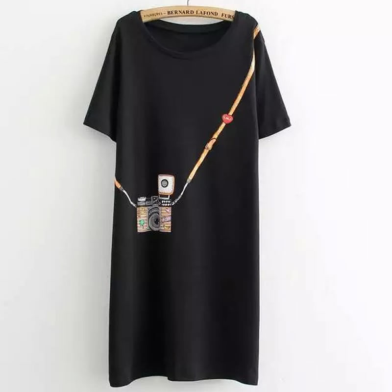 2020 New Fashion T Shirt Women T-Shirt Large Size Summer Simple Camera Printed Long Section of Female Tshirt Large Size, Black
2020 New Fashion T Shirt Women T-Shirt Large Size Summer Simple Camera Printed Long Section of Female Tshirt Large Size, Black