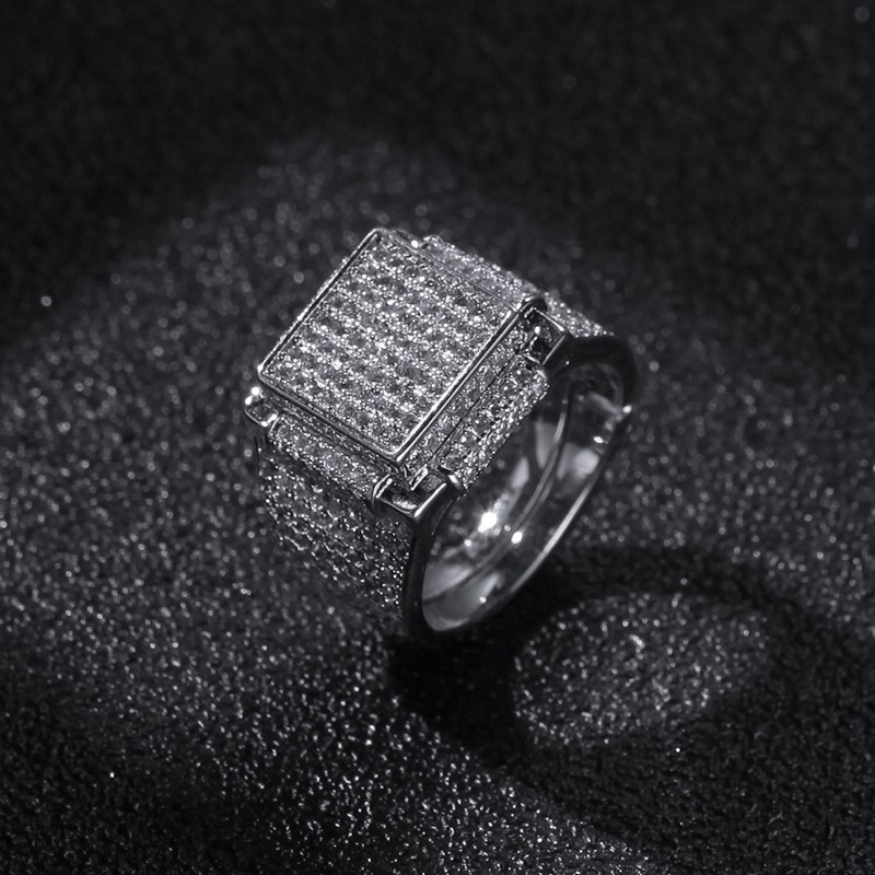 Mens Diamond Stones Iced Out Rings High Quality Fashion Gold Silver Ring Hip Hop Jewelry
Mens Diamond Stones Iced Out Rings High Quality Fashion Gold Silver Ring Hip Hop Jewelry