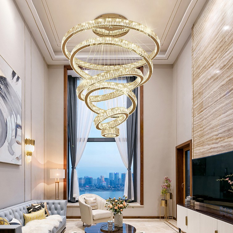 1/2/3/4/5 Rings Modern Crystal LED Round Ring Chandelier Lighting For Large Villas Staircase Chandeliers Pendant Lamps Light Fixtures Home D
1/2/3/4/5 Rings Modern Crystal LED Round Ring Chandelier Lighting For Large Villas Staircase Chandeliers Pendant Lamps Light Fixtures Home D