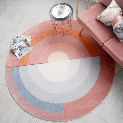 Round Geometric Carpet Bedroom Living Room Nordic Style Thick Computer Chair Non-slip Mat
Round Geometric Carpet Bedroom Living Room Nordic Style Thick Computer Chair Non-slip Mat