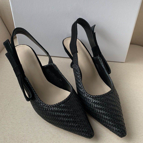 Designer women's colorful high-heeled sandals top quality hand woven shoes 6-color women's Sexy Dress, Black
Designer women's colorful high-heeled sandals top quality hand woven shoes 6-color women's Sexy Dress, Black