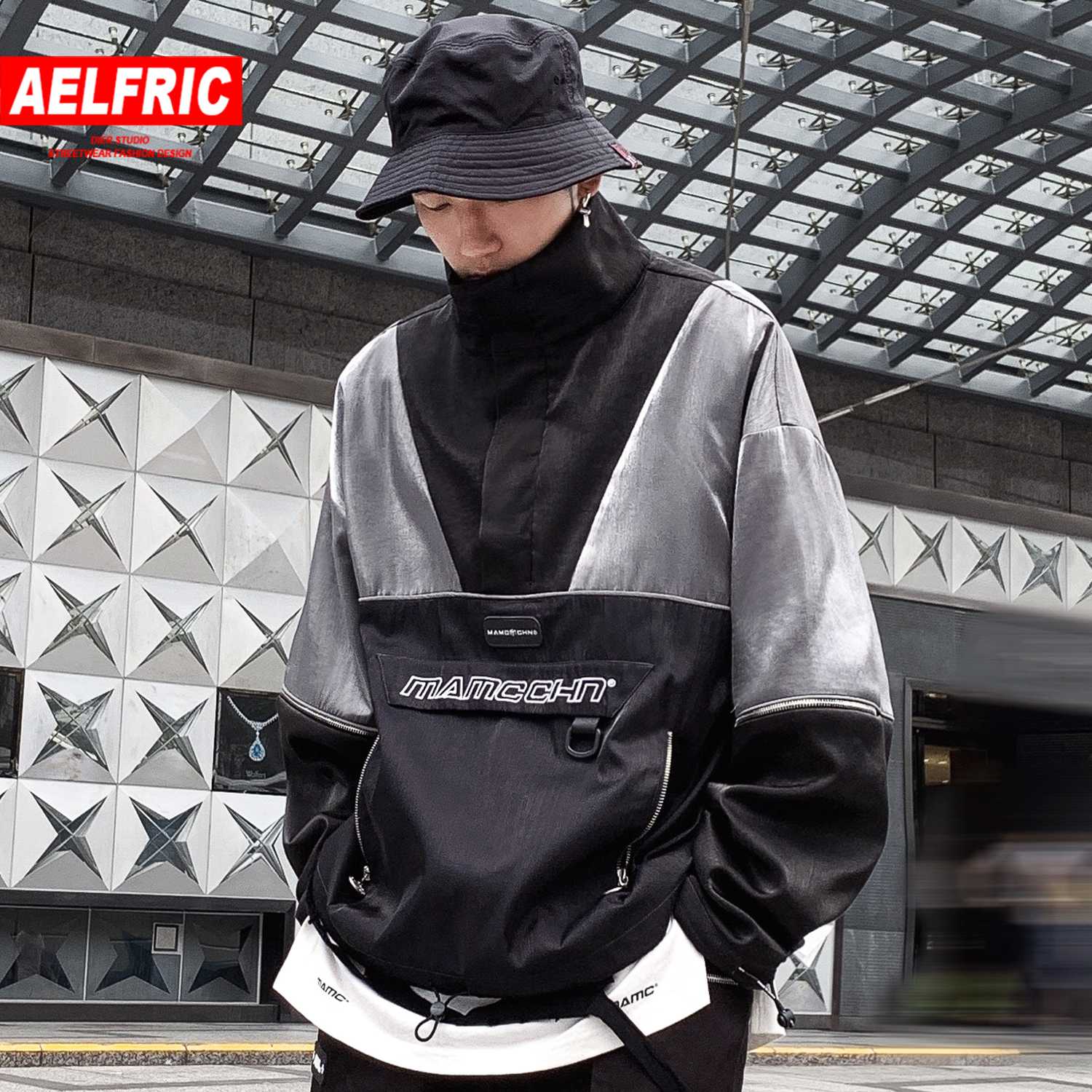 AELFRIC Patchwork Glossy Design Men Cargo Jacket 2019 Winter Fashion Casual Streetwear Tops Pullover Harajuku Hip Hop Male Coat, Black
AELFRIC Patchwork Glossy Design Men Cargo Jacket 2019 Winter Fashion Casual Streetwear Tops Pullover Harajuku Hip Hop Male Coat, Black