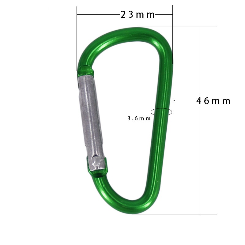 Carabiner Ring Keyrings Key Chains Outdoor Sports Camp Snap Clip Hook Keychain Hiking Aluminum Metal Convenient Hiking Camping Cli