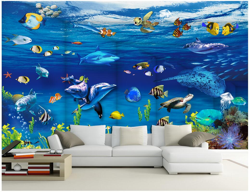 WDBHG custom photo mural 3d wallpaper Fantasy Sea World Dolphin Fish painting home decor 3d wall murals wallpaper for walls 3 d living room, Non-woven wallpaper
WDBHG custom photo mural 3d wallpaper Fantasy Sea World Dolphin Fish painting home decor 3d wall murals wallpaper for walls 3 d living room, Non-woven wallpaper
