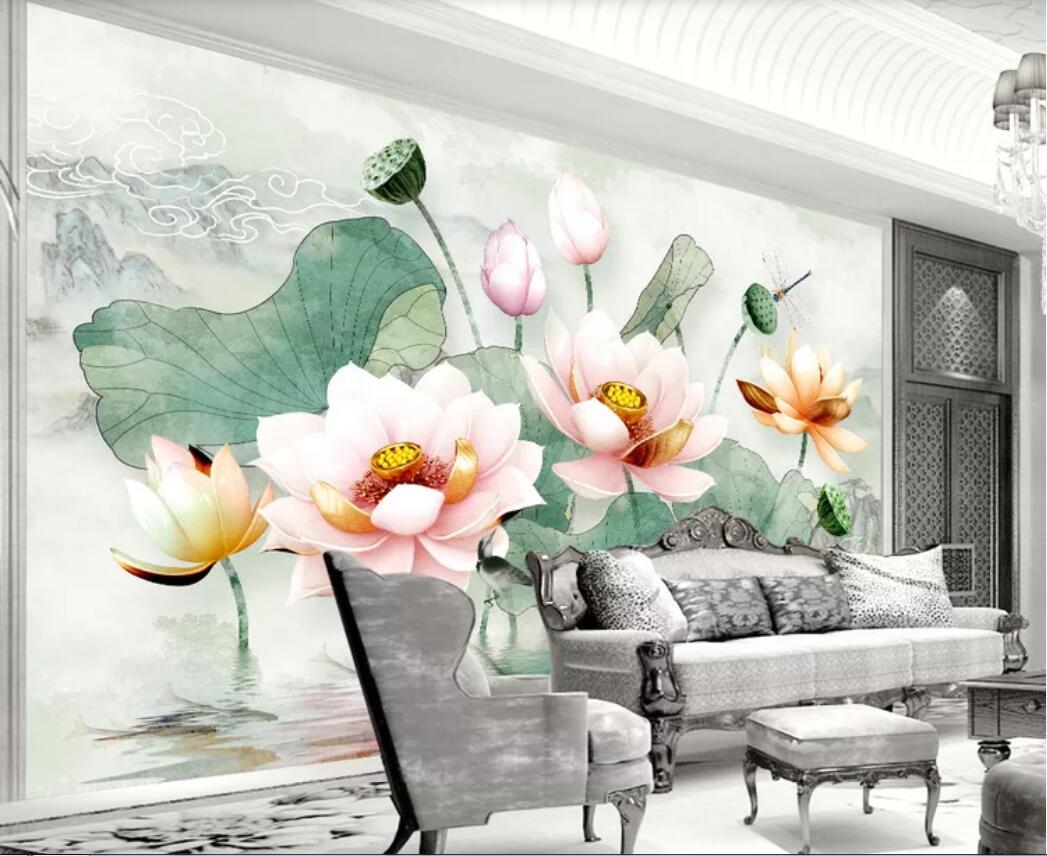 3d wallpaper custom photo mural 3D three-dimensional relief lotus flower fresh watercolor lotus leaf background home decor wall art pictures, Non-woven fabric
3d wallpaper custom photo mural 3D three-dimensional relief lotus flower fresh watercolor lotus leaf background home decor wall art pictures, Non-woven fabric