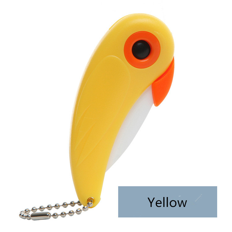 Whole2016 Cooking Tools Mini Bird Ceramic Knife Gift Knife Pocket Ceramic Folding Knives Pocket Kitchen Fruit Paring Knife4574333