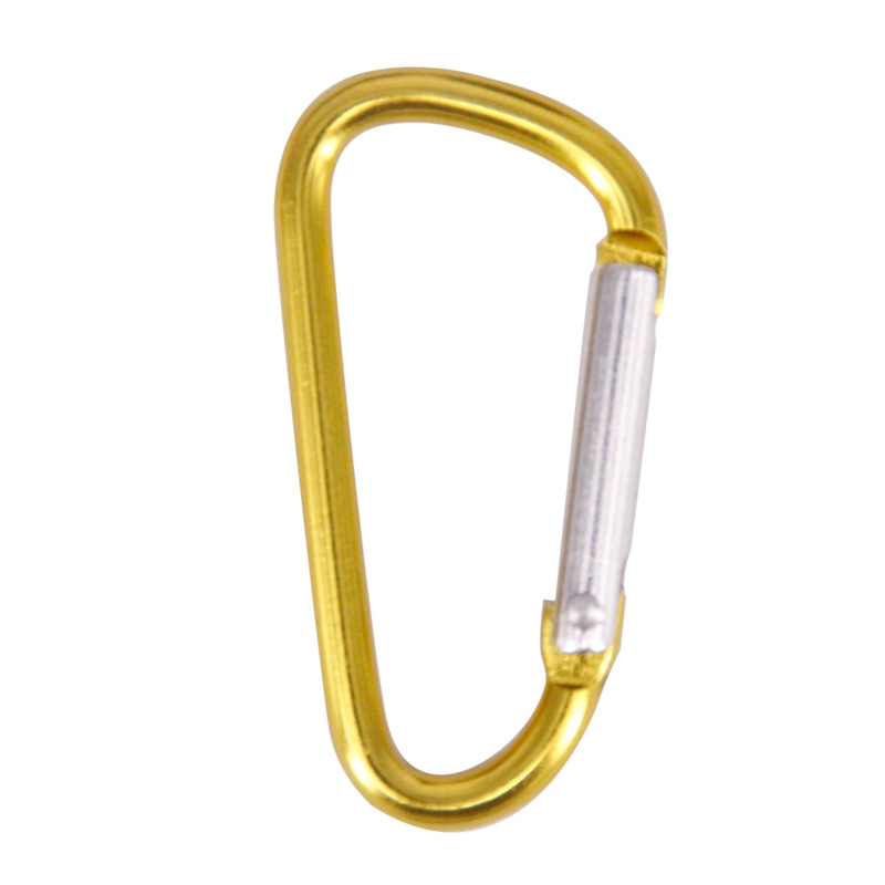 Carabiner Ring Keyrings Key Chains Outdoor Sports Camp Snap Clip Hook Keychain Hiking Aluminum Metal Convenient Hiking Camping Cli