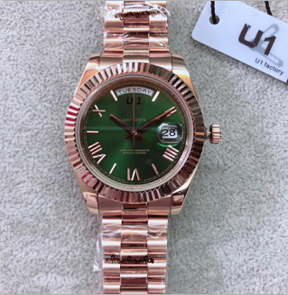 Outdoor Automatic Mechanical Mens Watch Watches 40MM Olive Green Dial With Fixed Fluted Bezel and Rose Gold Stainless Steel Bracelet, No send watch for shipping
Outdoor Automatic Mechanical Mens Watch Watches 40MM Olive Green Dial With Fixed Fluted Bezel and Rose Gold Stainless Steel Bracelet, No send watch for shipping