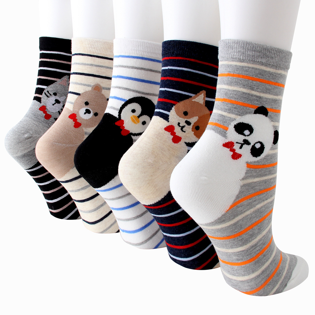5 Pairs Womens Cute Animal Socks Colorful Funny Soft Comfort Patterned Casual Cotton Novelty Crew Socks, Multi
5 Pairs Womens Cute Animal Socks Colorful Funny Soft Comfort Patterned Casual Cotton Novelty Crew Socks, Multi