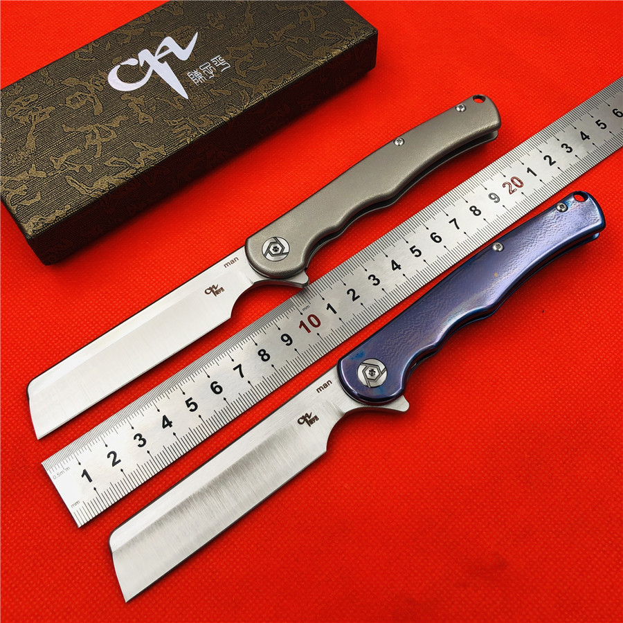 CH original authentic man razor TC4 titanium alloy handle pocket knife S35VN ball bearing tumbling folding hunting EDC tool
CH original authentic man razor TC4 titanium alloy handle pocket knife S35VN ball bearing tumbling folding hunting EDC tool
