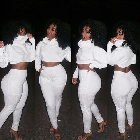 2020 Winter Sexy Fashion Design Casual Long Pants Two Pieces Rompers Women Jumpsuit Solid Thick Bodysuit Woman Clothing