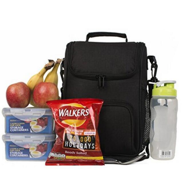 Oxford cloth student thermal insulation bag cold-shoulder messenger lunch picnic lunch bag, Black
Oxford cloth student thermal insulation bag cold-shoulder messenger lunch picnic lunch bag, Black