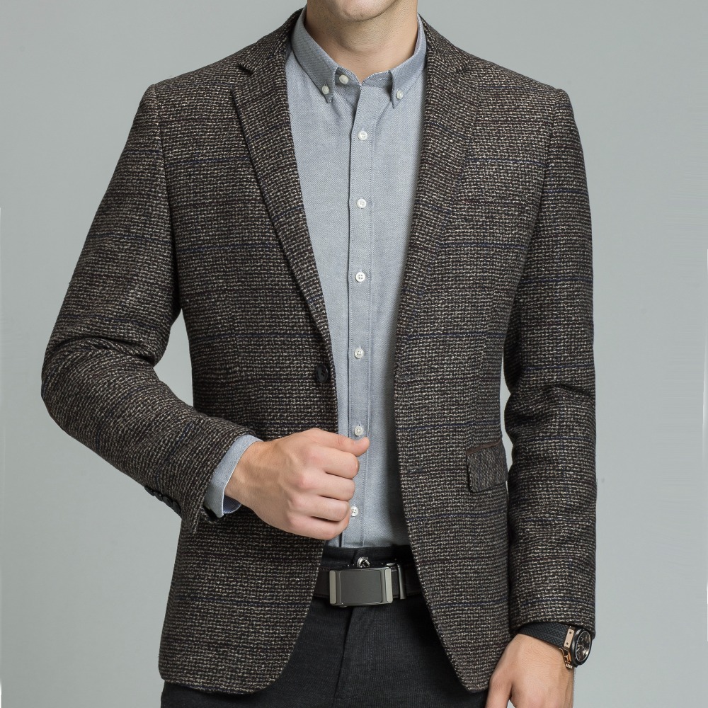 Casual Business Dress Blazer Male Elgland Style Men Wool Blazer Jacket with Elbow Patch Plaid Tweed Suit Jackets Slim Fit M-4XL, White;black
Casual Business Dress Blazer Male Elgland Style Men Wool Blazer Jacket with Elbow Patch Plaid Tweed Suit Jackets Slim Fit M-4XL, White;black