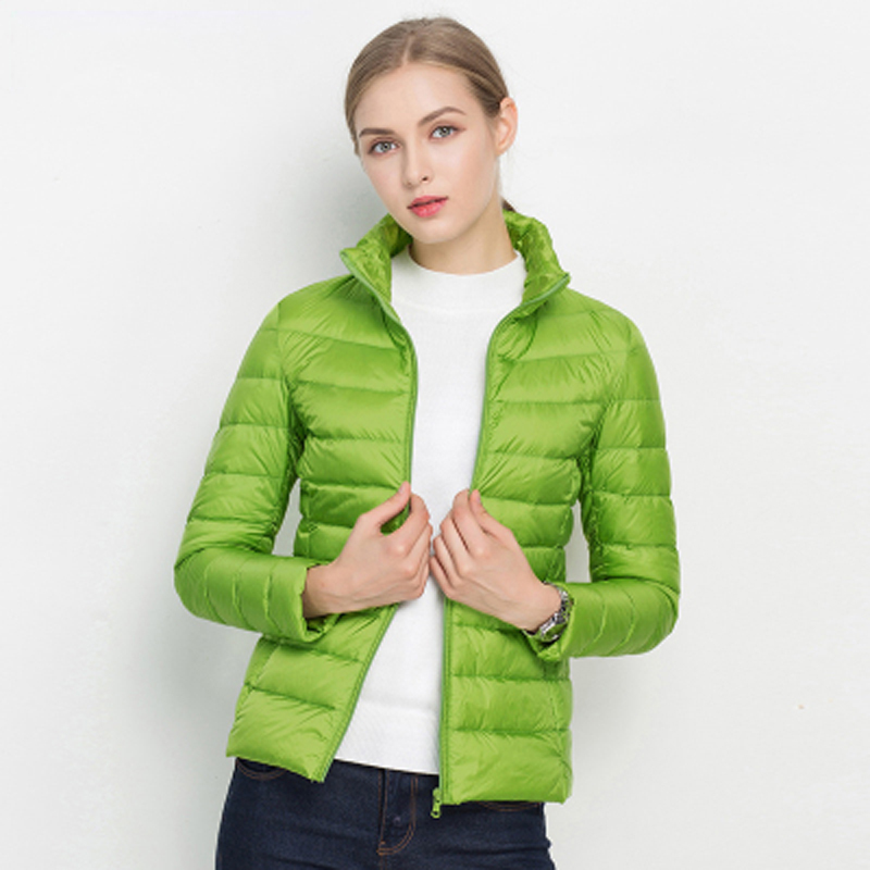 Women Winter Coat 2019 New Ultra Light White Duck Down Jacket Slim Women Winter Puffer Jacket Portable Windproof Down Coat T200107