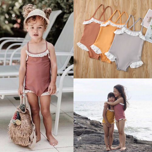 1-6T Kids Baby Girls One-Piece Bikini Set Swimsuit Swimwear Bathing Suit Ruffled Solid Beachwear
1-6T Kids Baby Girls One-Piece Bikini Set Swimsuit Swimwear Bathing Suit Ruffled Solid Beachwear