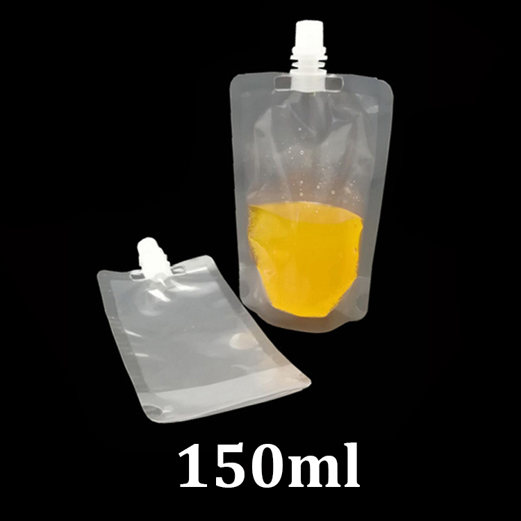 150ml clear plastic food packaging filling doypack spouted pouch water liquid juice drink storage 150 ml stand up bag with spout
150ml clear plastic food packaging filling doypack spouted pouch water liquid juice drink storage 150 ml stand up bag with spout
