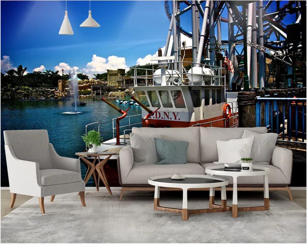 3d room wallpaper custom photo mural Original blue sky, white clouds, sea, blue sky, fishing boat, wall art pictures wallpaper for walls 3 d, Non-woven fabric
3d room wallpaper custom photo mural Original blue sky, white clouds, sea, blue sky, fishing boat, wall art pictures wallpaper for walls 3 d, Non-woven fabric