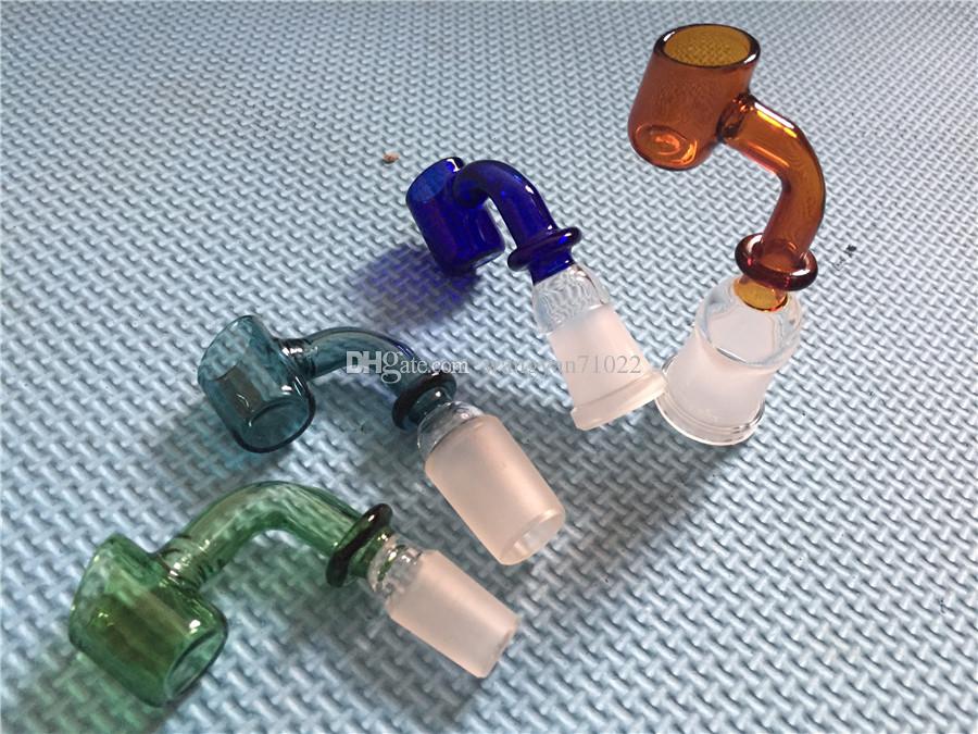 Colorful 90 Degree 2mm Thick 14mm/19mm Male Female Joint Monster tobacco Bowl Pure Crystal Domeless glass Banger Nail With BIG Dish Retail
Colorful 90 Degree 2mm Thick 14mm/19mm Male Female Joint Monster tobacco Bowl Pure Crystal Domeless glass Banger Nail With BIG Dish Retail
