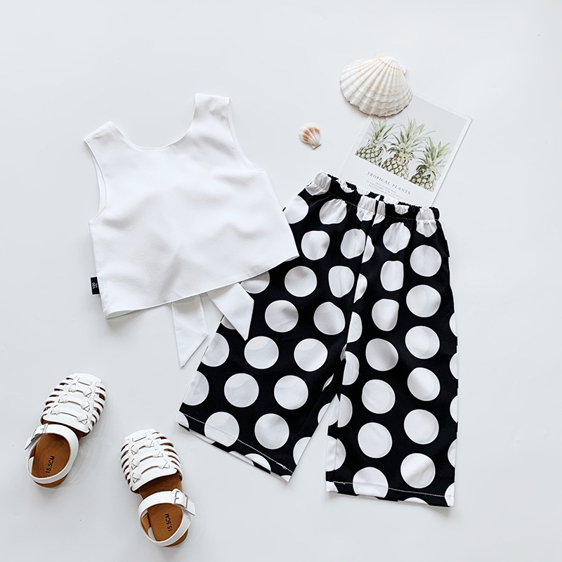 Baby Girl Summer Clothing Set White Big Bow Backless Vest Tees and Dot Pants Girls Kids Fashion Cool Elegant Suits Children Wear, Ah544 white
Baby Girl Summer Clothing Set White Big Bow Backless Vest Tees and Dot Pants Girls Kids Fashion Cool Elegant Suits Children Wear, Ah544 white