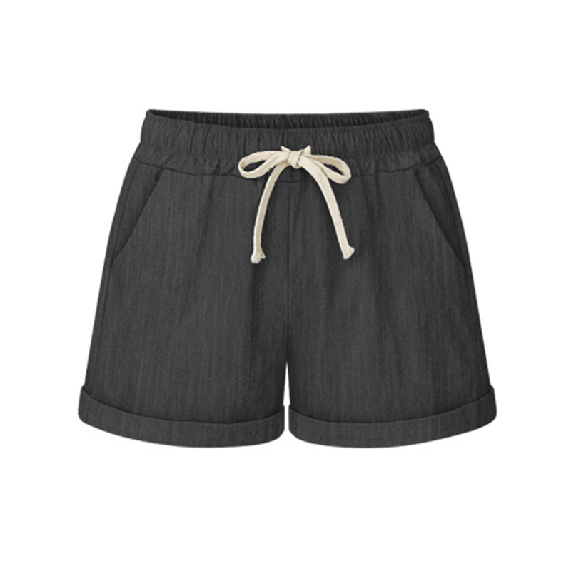 2020 Summer Casual Shorts Women Elastic Middle Waist Lace Up Pocket Loose Shorts Ladies Solid Color Plus Size 5XL
2020 Summer Casual Shorts Women Elastic Middle Waist Lace Up Pocket Loose Shorts Ladies Solid Color Plus Size 5XL