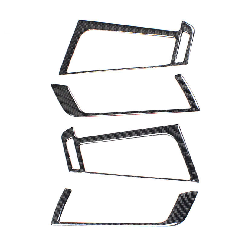 Carbon fiber For BMW X5 F15 E70 X6 F16 E71 Car styling Interior Dashboard Side Air Vent Outlet Cover Trim stickers auto Accessories