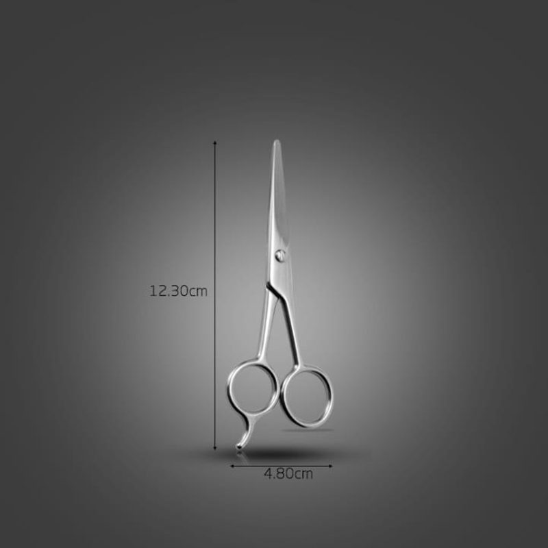 Stainless Steel Beard Scissor Hair Trimmer Beard Mustache Shaving Shear Scissor Eyebrow Bang Scissor Men Beard Shaver Tools F3851