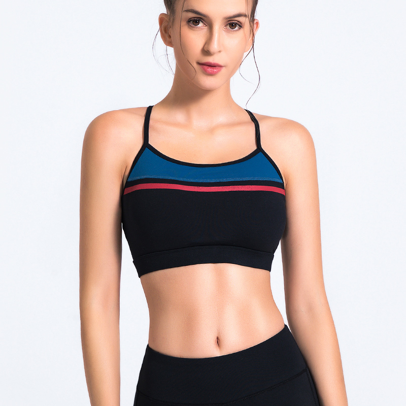 Cooling Summer Seamless Sport Bra Gym Fitness Athletic Running Sport Vest Tops Underwear Workout Yoga Bra Striped Printing Vest, Navy
Cooling Summer Seamless Sport Bra Gym Fitness Athletic Running Sport Vest Tops Underwear Workout Yoga Bra Striped Printing Vest, Navy