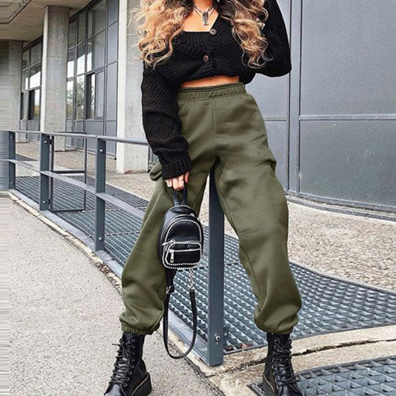 Solid Color Ladies Casual Pants Sports Elastic High Waist Fashion Wild Beam Sports High Quality Trousers, Black
Solid Color Ladies Casual Pants Sports Elastic High Waist Fashion Wild Beam Sports High Quality Trousers, Black
