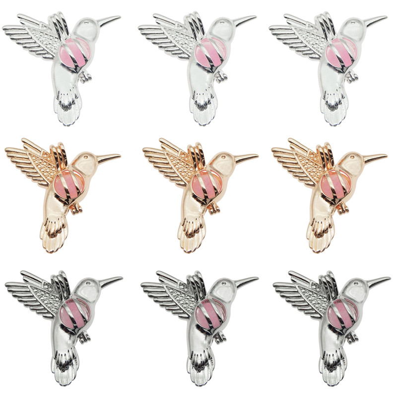 10pcs Trendy bird Oyster Pearl Cage Locket Pendants Animal Aromatherapy Essential Oil Diffuser Necklace Locket For DIY Jewelry
10pcs Trendy bird Oyster Pearl Cage Locket Pendants Animal Aromatherapy Essential Oil Diffuser Necklace Locket For DIY Jewelry