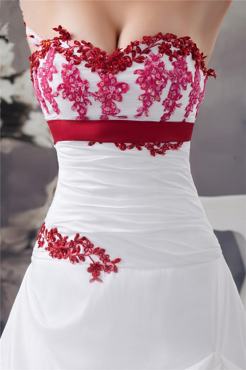 Stock White Wedding Dresses Bridal Gowns With Appliques Floor-Length Plus Size Party Size 16w QC1410