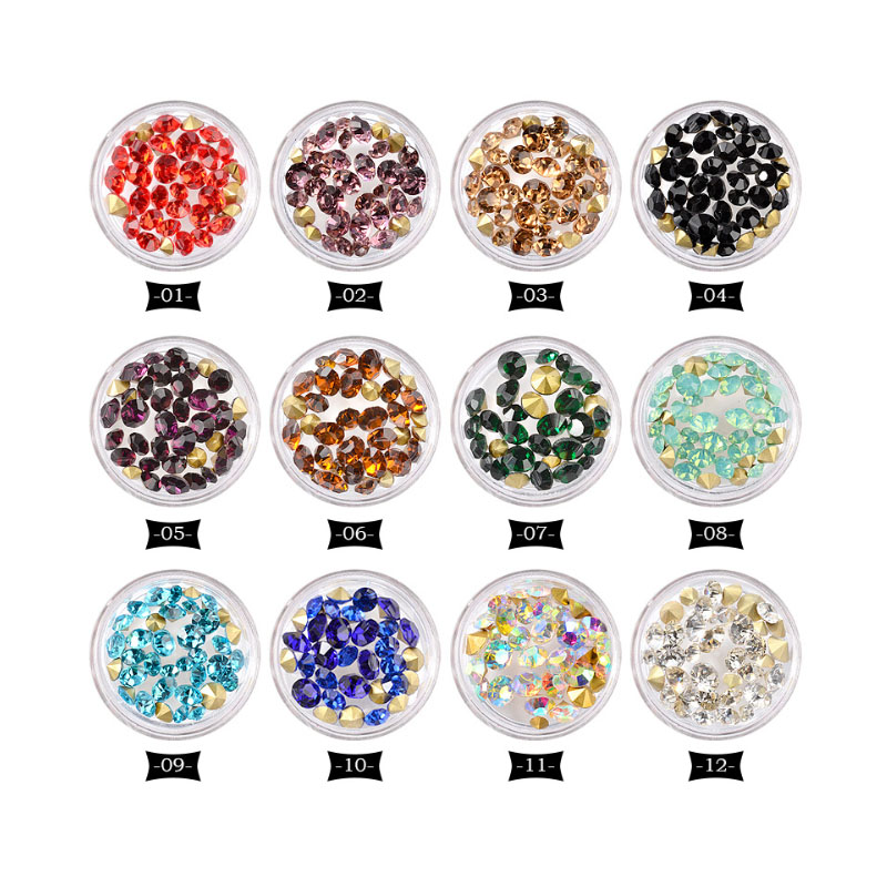 Hotsell 1 Box Sharp Bottom Nail Art Rhinestones 3.5g 3D Nail Decoration Colorful Multi-size Shining Art Accessories Tool
Hotsell 1 Box Sharp Bottom Nail Art Rhinestones 3.5g 3D Nail Decoration Colorful Multi-size Shining Art Accessories Tool