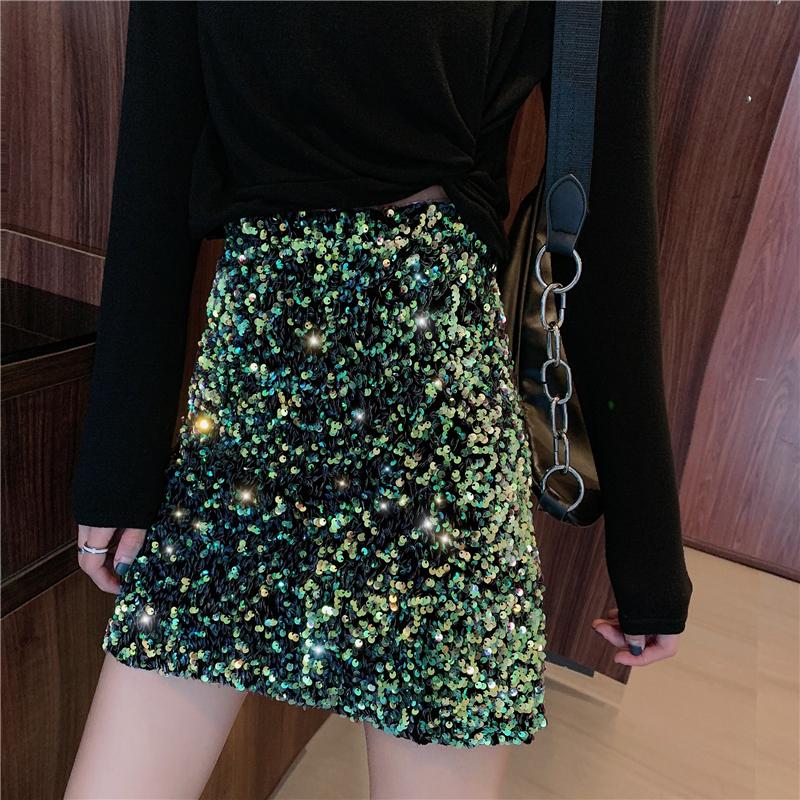 ins glittering disco dancing Women sequin Skirt Party Celebrity Elegant bling bling Sequined Slim Mini Skirts Night Club, Black
ins glittering disco dancing Women sequin Skirt Party Celebrity Elegant bling bling Sequined Slim Mini Skirts Night Club, Black