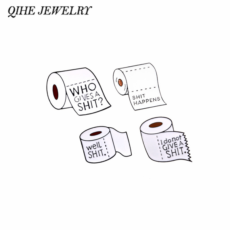 QIHE JEWELRY Shit Happens Roll With Enamel pins Funny Quote Badges Brooches for men women Cloth Backpack Accessories
QIHE JEWELRY Shit Happens Roll With Enamel pins Funny Quote Badges Brooches for men women Cloth Backpack Accessories