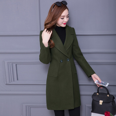 FMFSSOM Women Woolen Cloth Outerwear 2019 New Autumn Winter Ladys Turndown Collar Double Breasted Trench Coat Female Jackets, Green
FMFSSOM Women Woolen Cloth Outerwear 2019 New Autumn Winter Ladys Turndown Collar Double Breasted Trench Coat Female Jackets, Green