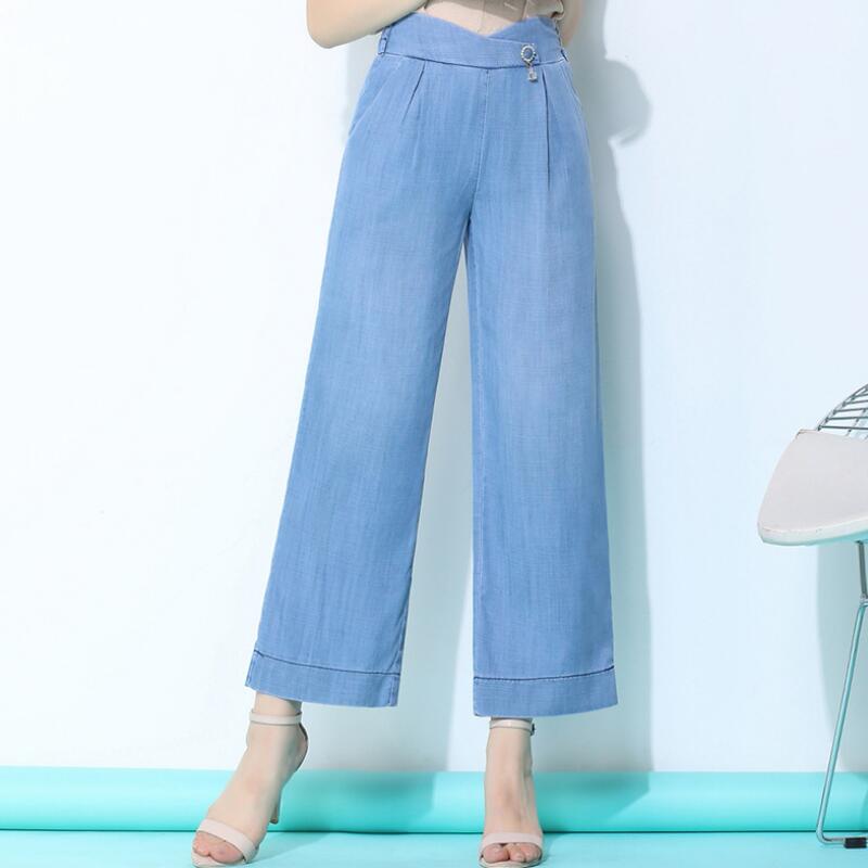 Free Shipping New YY Summer Women Fashion Pants Irregular Elastic Waist Jeans Lady Casual Ankle-length Wide-leg Jeans 27-34, Light blue
Free Shipping New YY Summer Women Fashion Pants Irregular Elastic Waist Jeans Lady Casual Ankle-length Wide-leg Jeans 27-34, Light blue