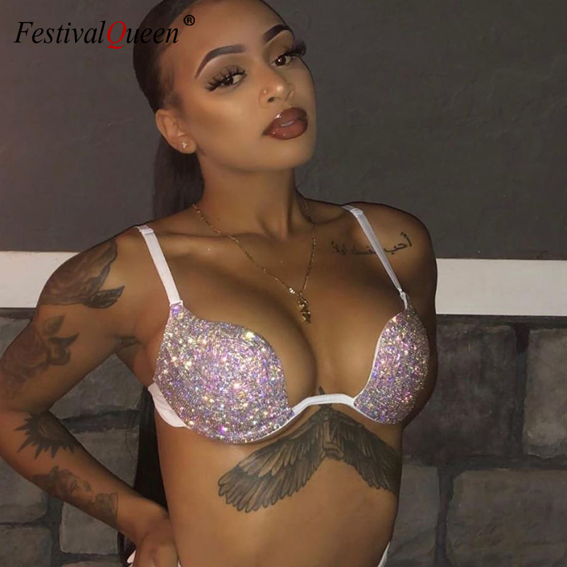 Brilliant Crystal Diamonds Push Up Bra Rhinestone Padded Wireless Backless Lingerie Sexy Women Party Club Underwear 4 Colors, Gold
Brilliant Crystal Diamonds Push Up Bra Rhinestone Padded Wireless Backless Lingerie Sexy Women Party Club Underwear 4 Colors, Gold