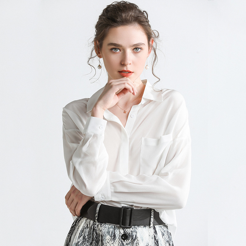 Silk Women Shirt Long Sleeve Big Women Blouses Ladies Office Shirts Plus Size White Shirt Female Blusas Camisa Mujer, Black
Silk Women Shirt Long Sleeve Big Women Blouses Ladies Office Shirts Plus Size White Shirt Female Blusas Camisa Mujer, Black