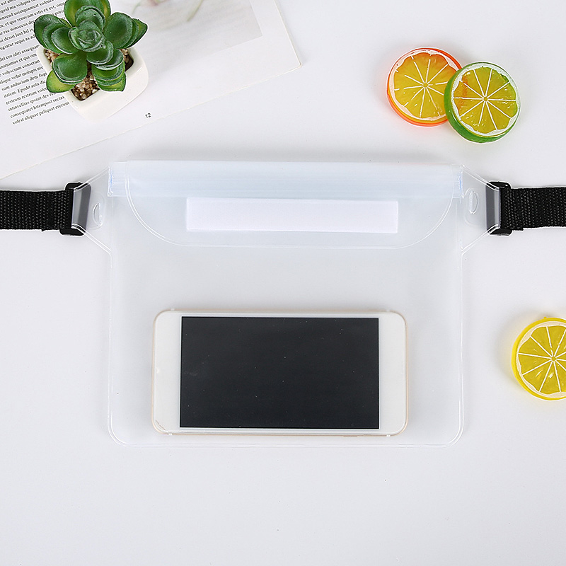 The New Three-layer Sealed Storage Bag PVC Waterproof Waist Bag Outdoor Beach Mobile Phone Waterproof Bag