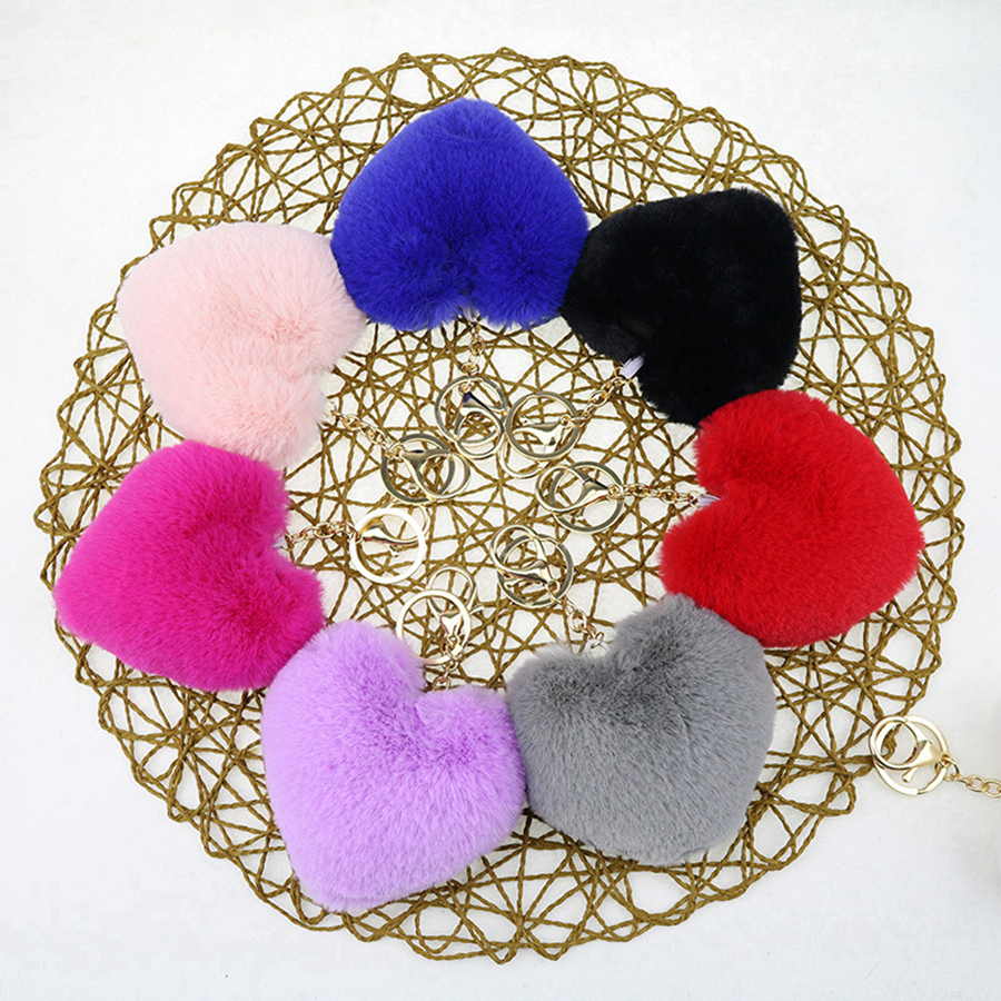 Heart Ball Pom Pom Keychain Fluffy Faux Rabbit Fur Pompom Key Chains Women Bag pendant Jewelry Key Chains Party Gifts RRA2828-13, As pic
Heart Ball Pom Pom Keychain Fluffy Faux Rabbit Fur Pompom Key Chains Women Bag pendant Jewelry Key Chains Party Gifts RRA2828-13, As pic
