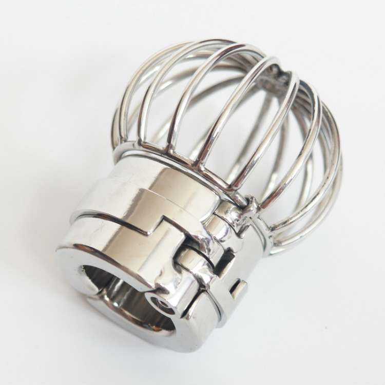 Chastity Devices Stealth Lock Design Scrotum Pendant Stainless Steel Ball Stretchers Cock Ring Locking Male Chastity