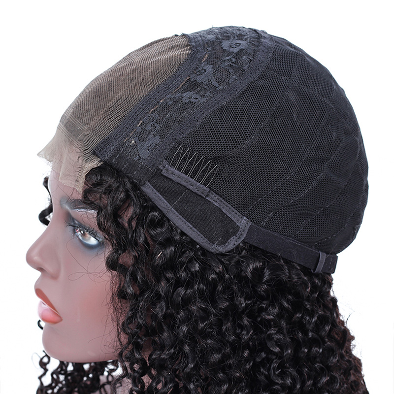 Brazilian Virgin 4X4 Wig Kinky Curly Products Lace Wigs 100% Human Hair 12-30Inch Natural Color Free Part
