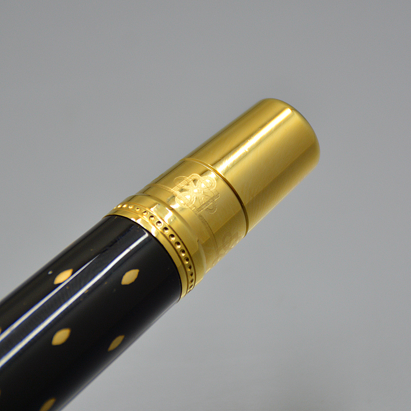 wholesale Rollerball pen Ballpoint pen Fountain pens Black Golden Silver engrave Diamond inlay Cap Business office supplies with Serial Number